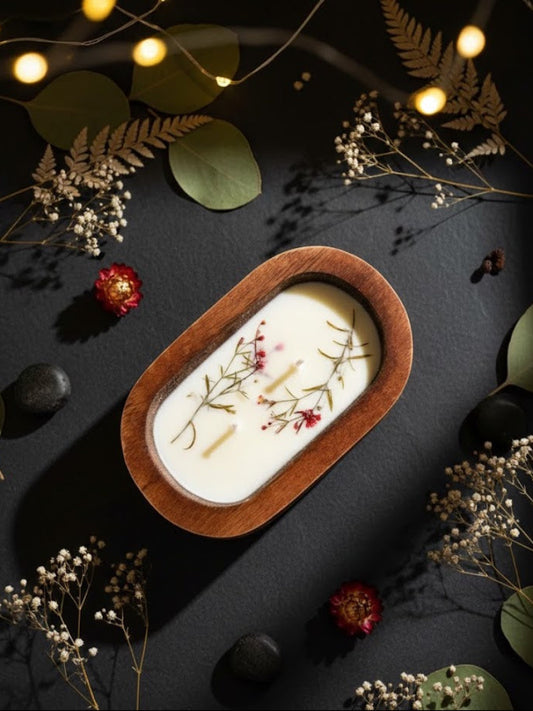 Botanical Bliss - Rose Scented Soy Wax Candle
