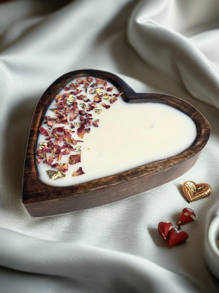 Heart of Rose Candle