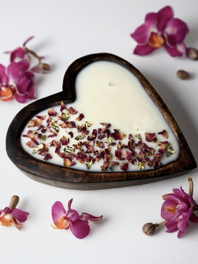 Heart of Rose Candle