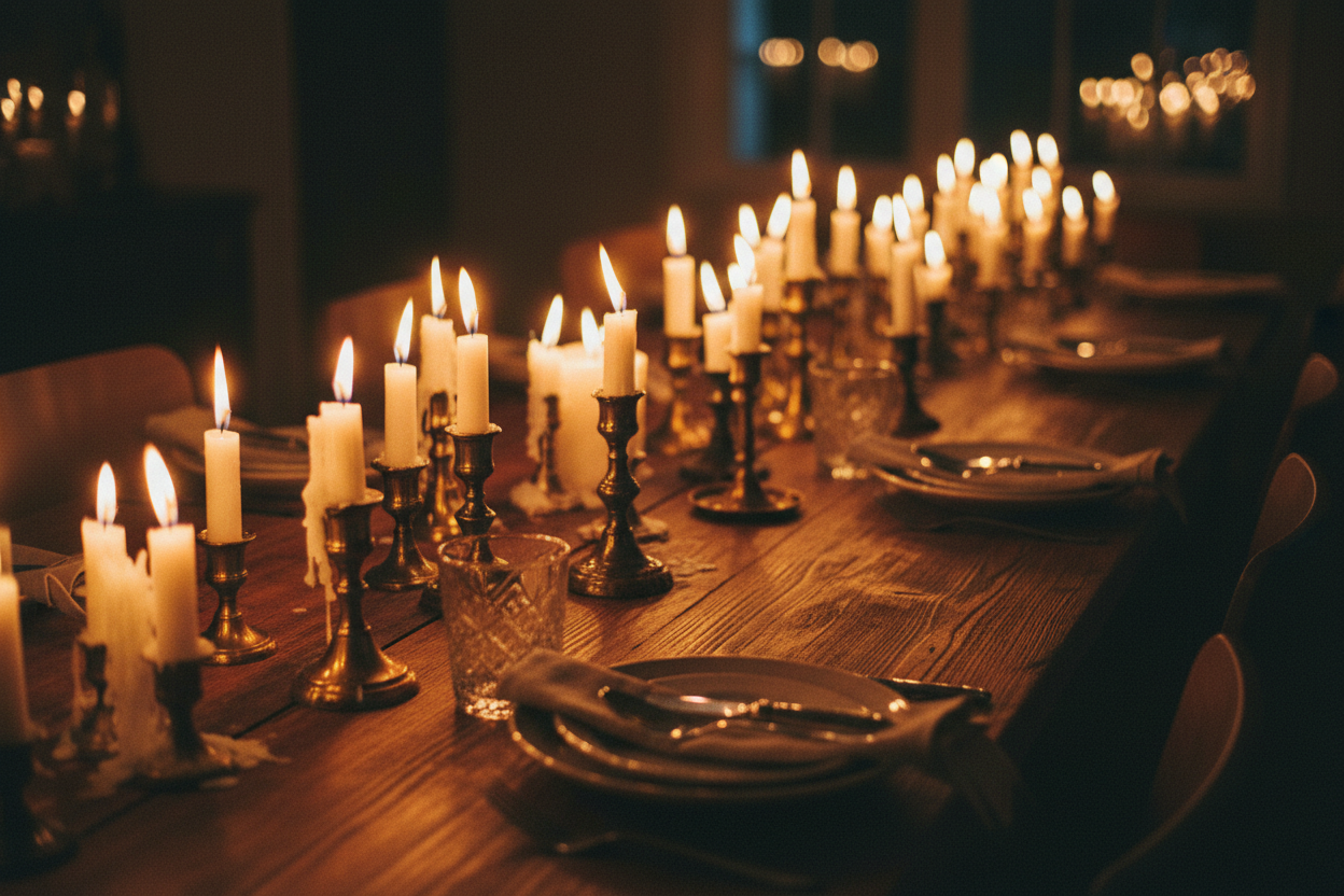 Tablescape Magic: Elevating Your Dinner Party with Candlelight