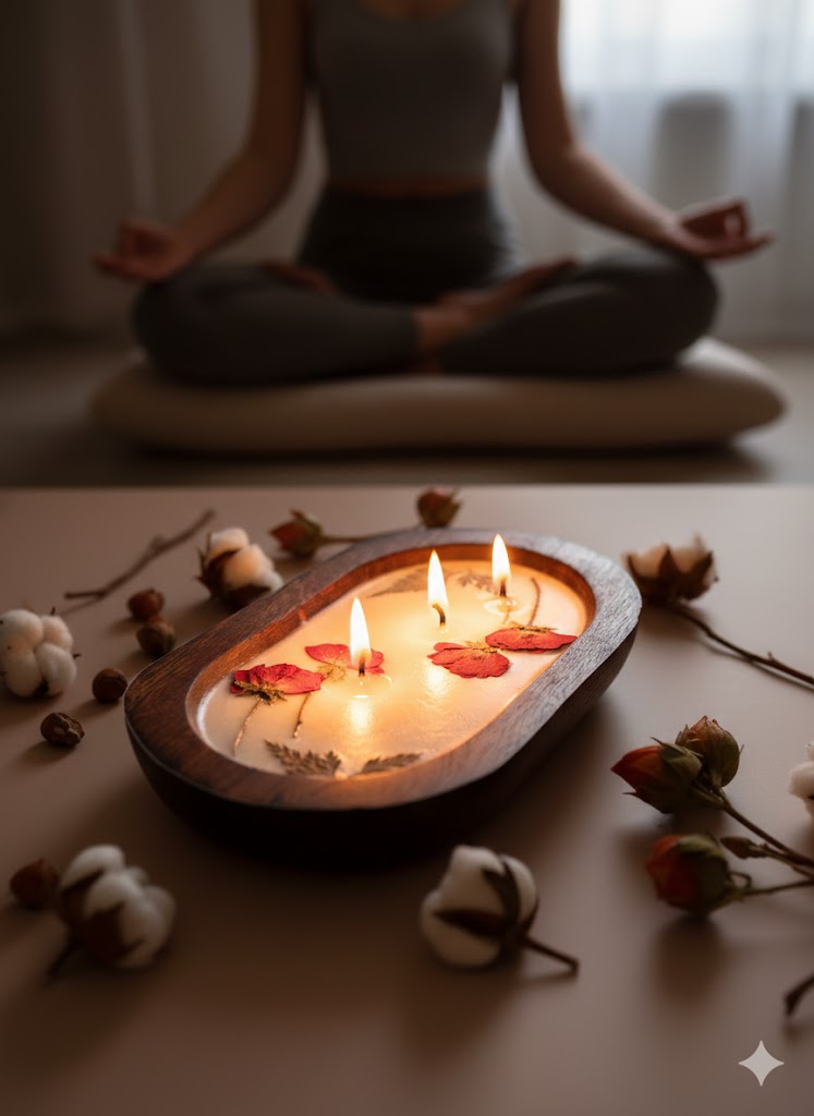 Using Candlelight to Support Mindful Evenings