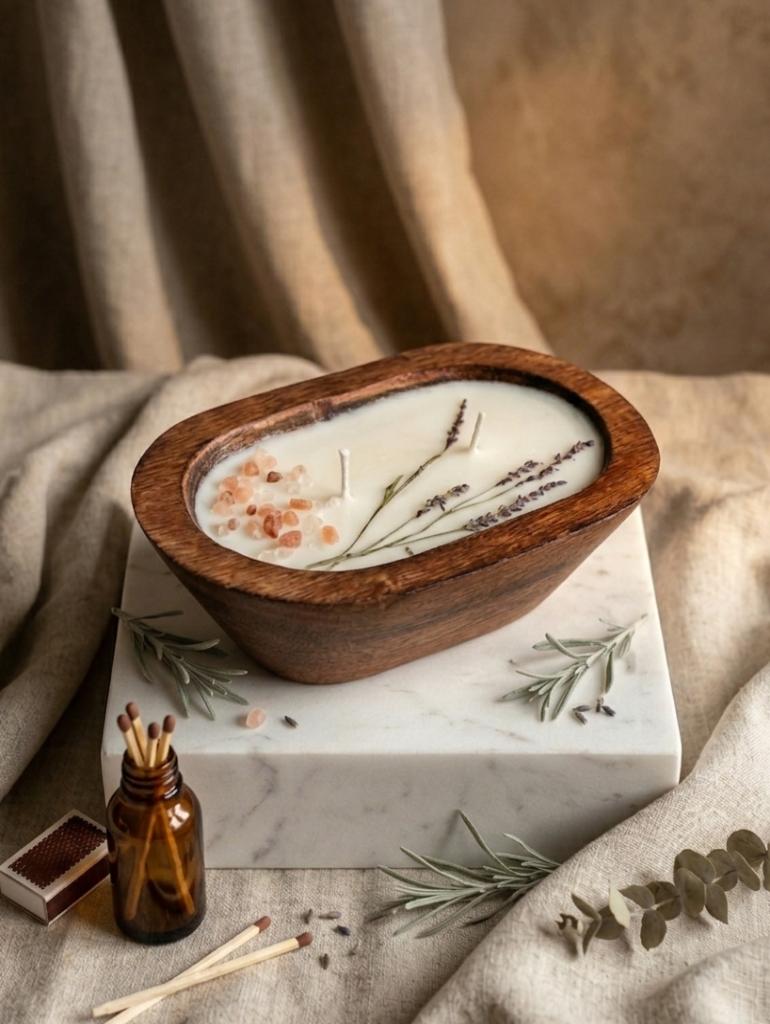 Lavender Breeze - Eucalyptus Scented Soy Wax Candle