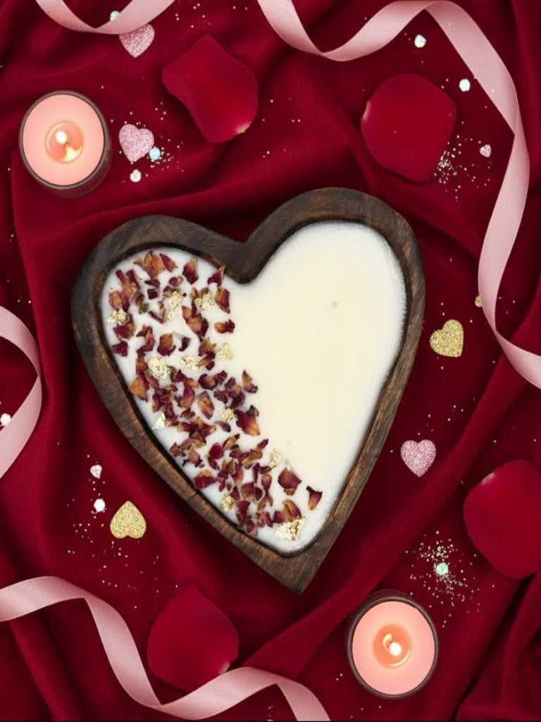 Heart of Rose - Rose Scented Soy Wax Candle