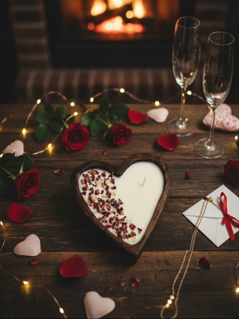 Heart of Rose Candle