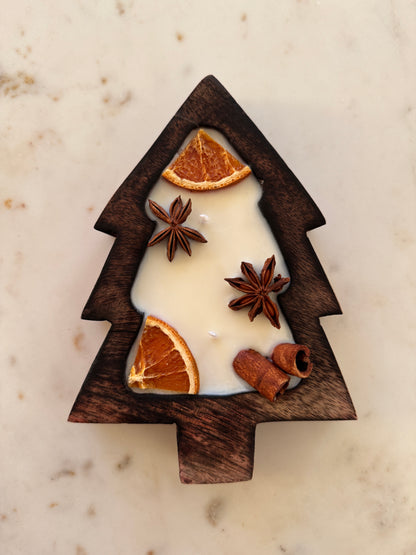 Winter Spicewood Candle
