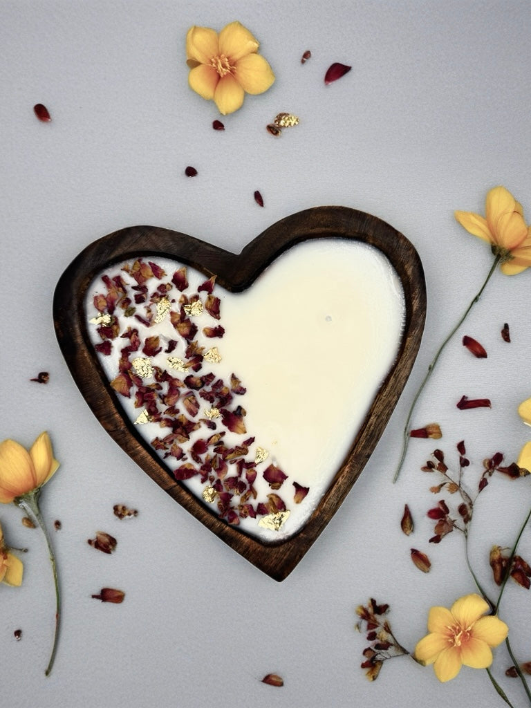 Heart of Rose Candle