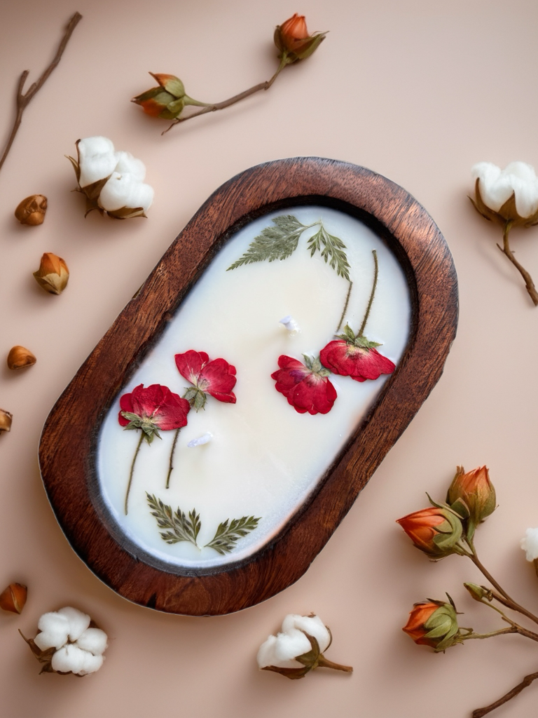 Whispering Roses - Rose Scented Soy Wax Candle