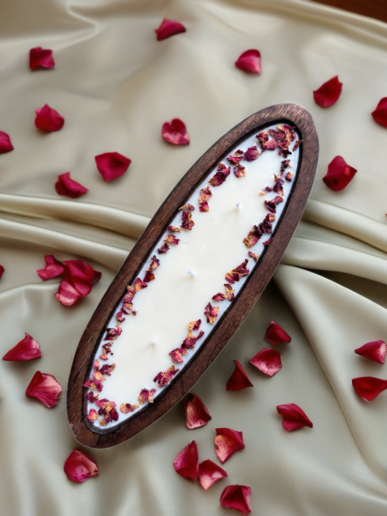 Floating Bloom - Rose Scented Soy Wax Candle