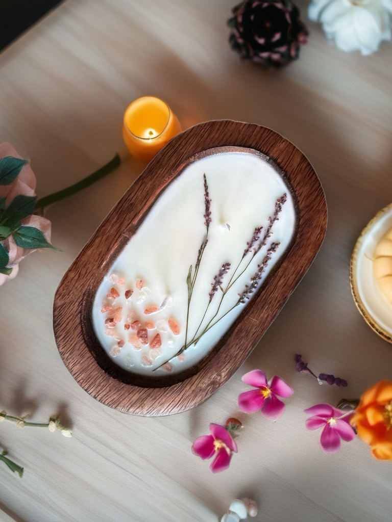 Lavender Breeze - Eucalyptus Scented Soy Wax Candle