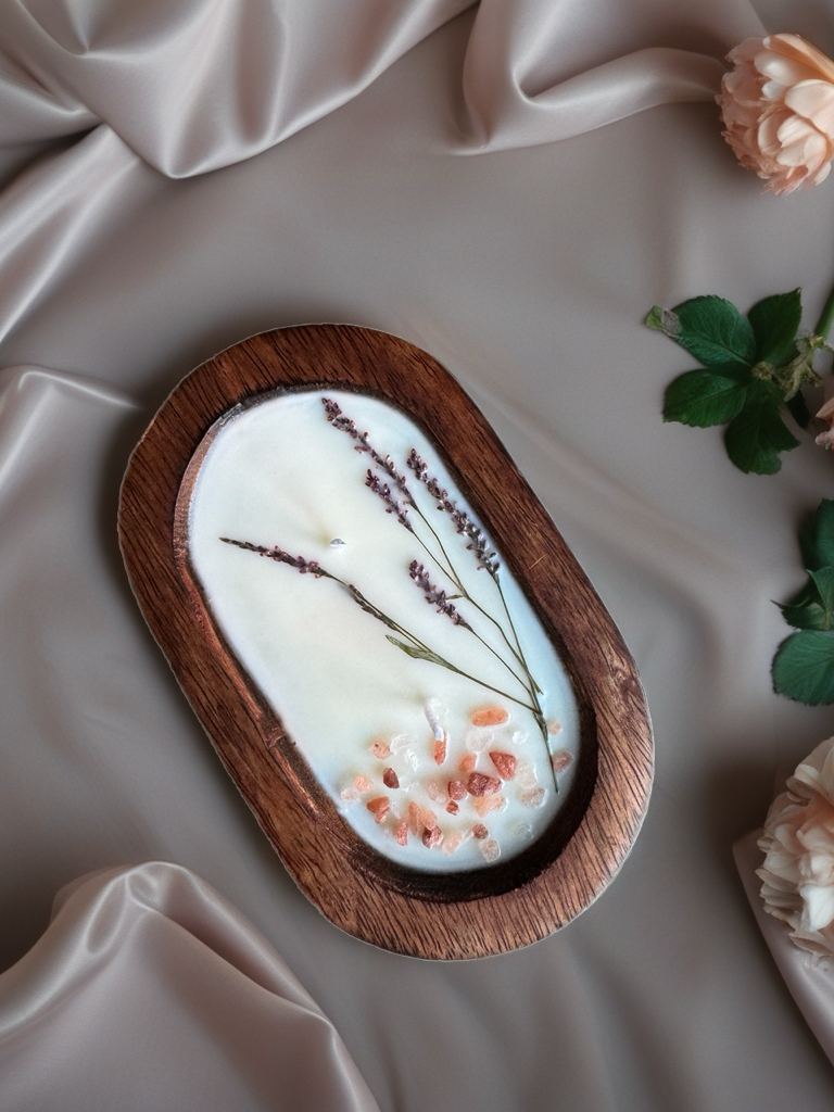 Lavender Breeze - Eucalyptus Scented Soy Wax Candle