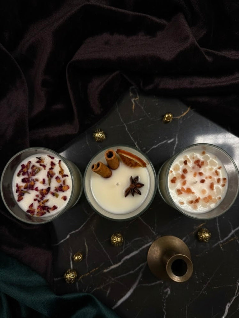 Wellness Candle Trio - Scented Soy Wax Candles
