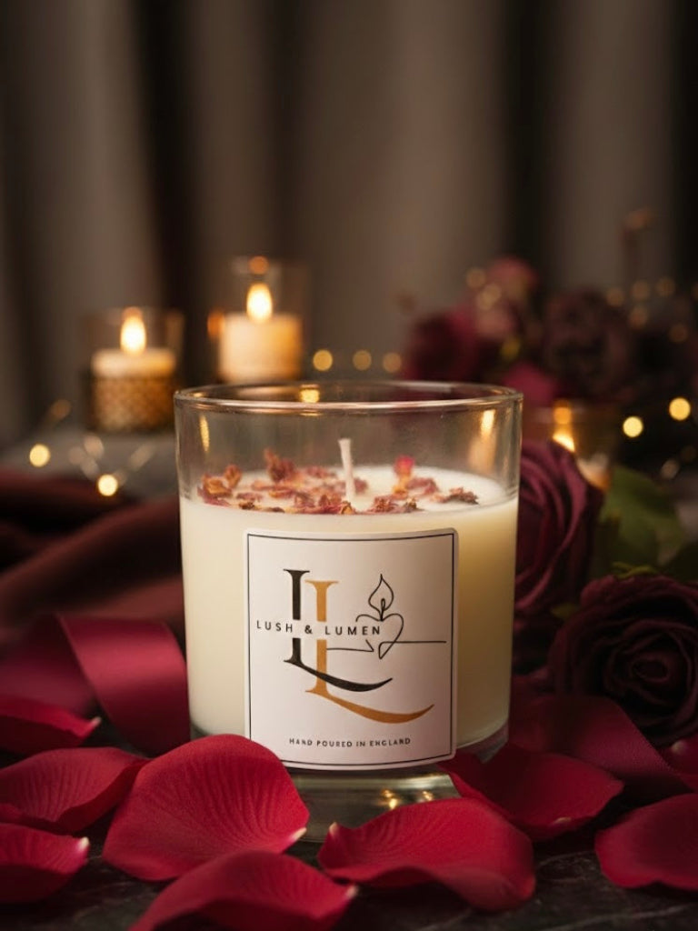Rose Ember Jar - Rose Scented Soy Wax Candle