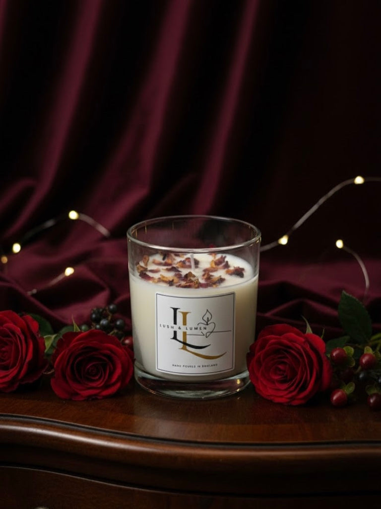 Rose Ember Jar - Rose Scented Soy Wax Candle