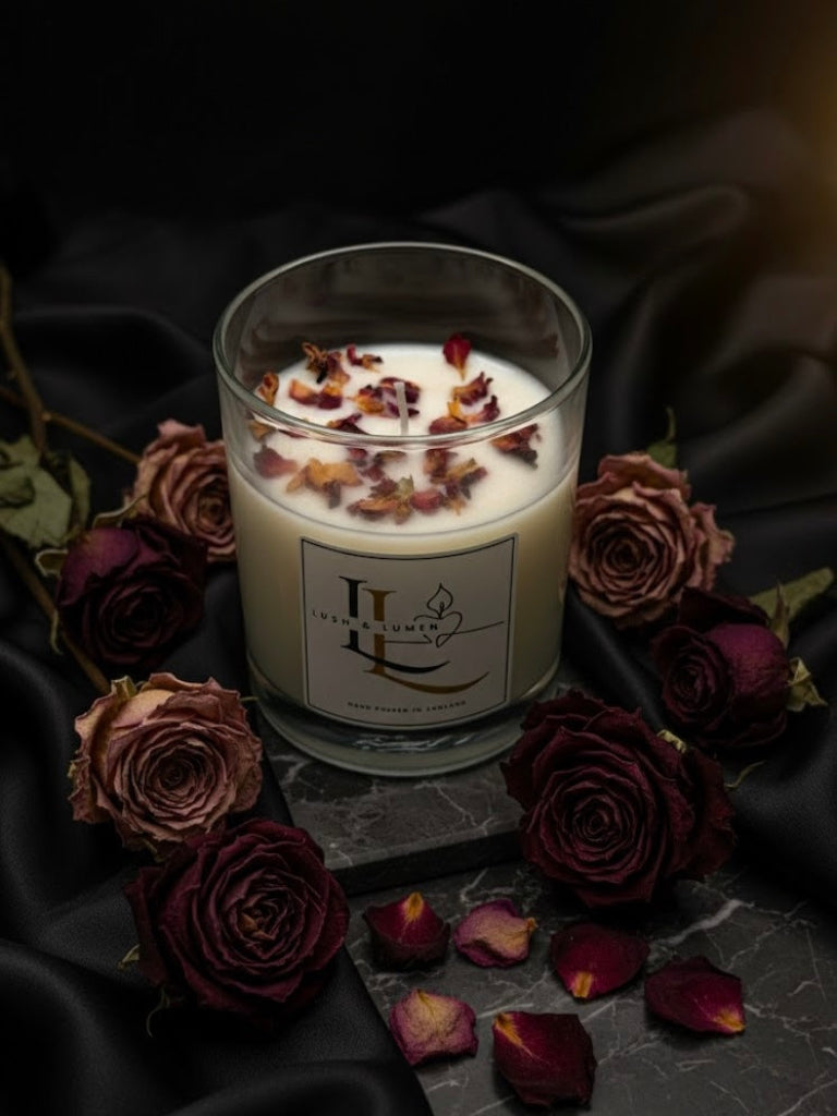 Rose Ember Jar - Rose Scented Soy Wax Candle