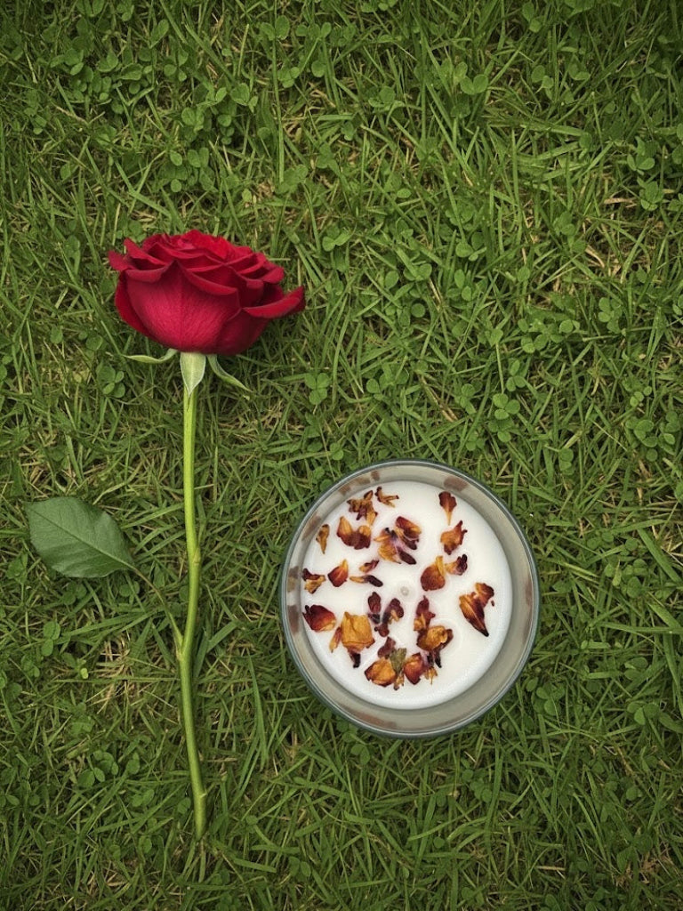 Rose Ember Jar - Rose Scented Soy Wax Candle