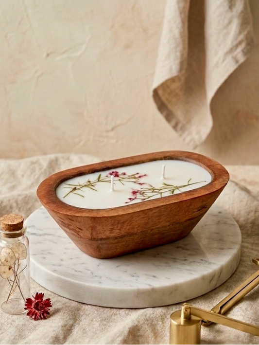 Botanical Bliss - Rose Scented Soy Wax Candle