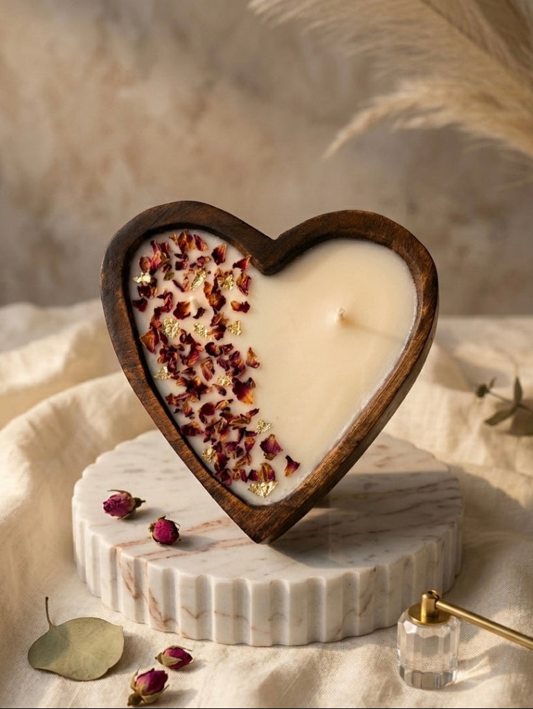 Heart of Rose - Rose Scented Soy Wax Candle